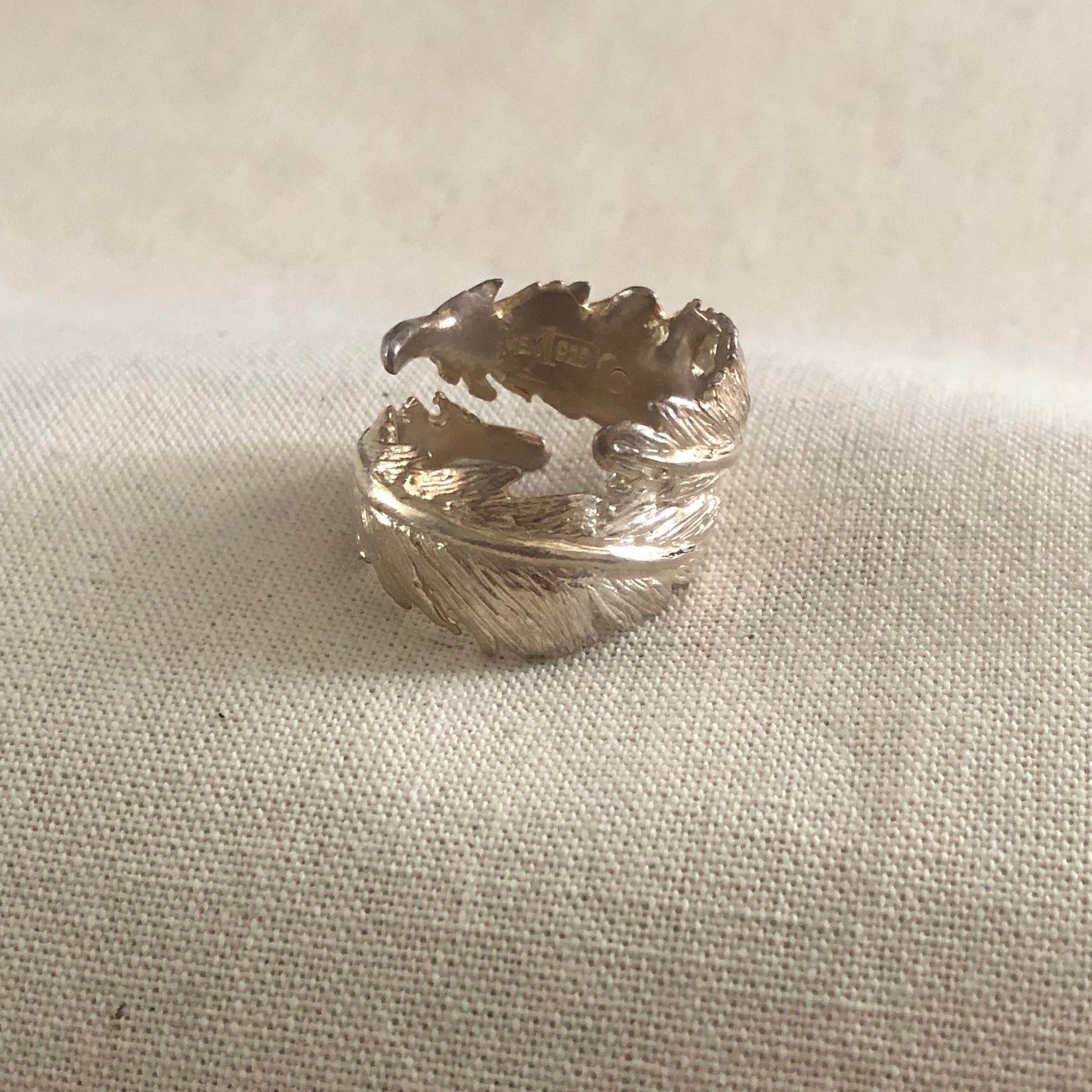 Anillo pluma libertad Plata